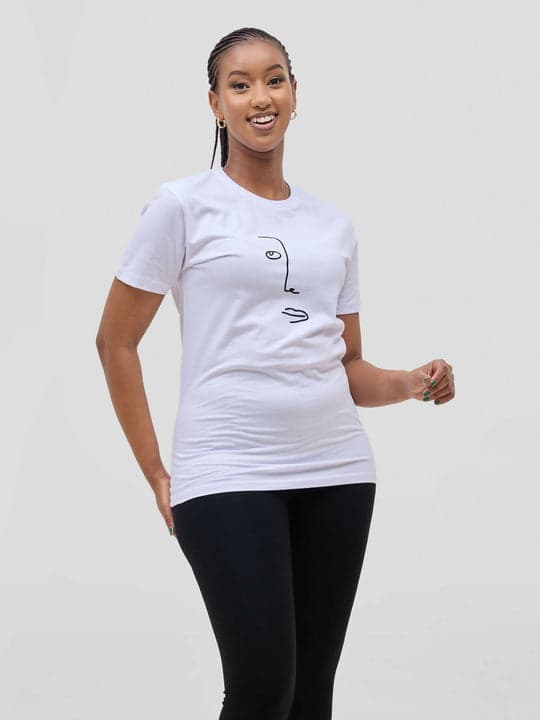 Face Tees T-shirts - White