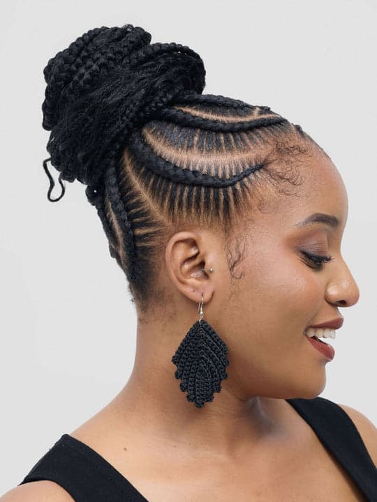 Leaf Earring - Black