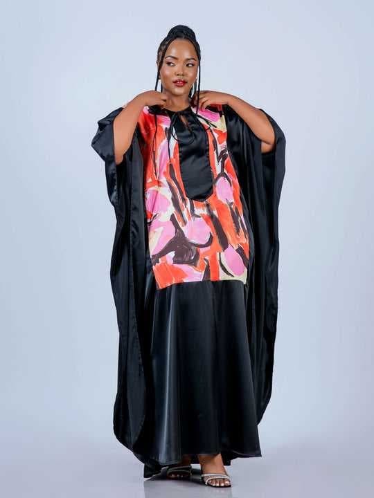 Plainchic Aisha Kaftan Dress - Black