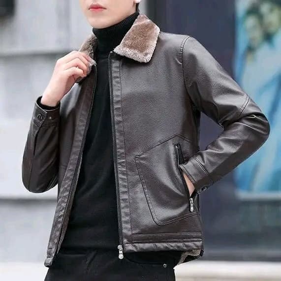 Men Black Leather Jacket