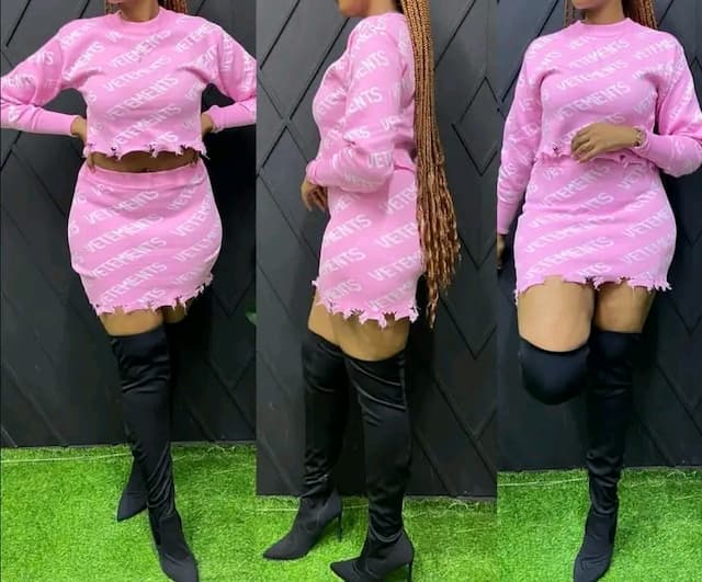Trendy Pink two Piece by Jay's Collection