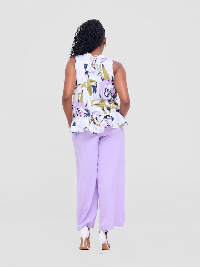 Vivo Kelemi 4.0 Sleeveless Top - Lilac / Olive Nashe Print