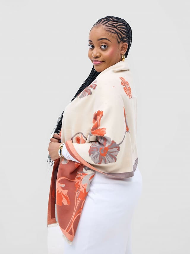 Afrodame Cashmere Scarf - Beige
