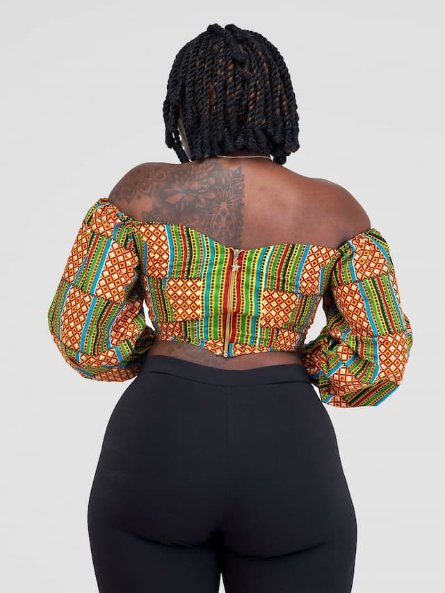 Kilele Crop Top - Yellow