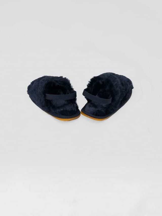 Princess Fur Sandal - Black