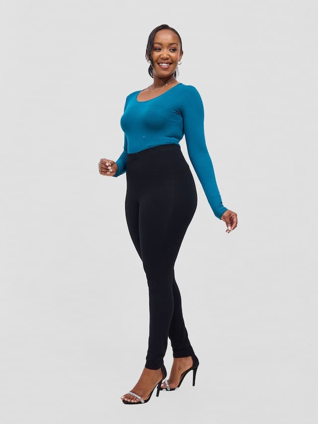 Vivo Basic Long Sleeved Bodysuit - Teal