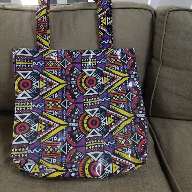 Wsc Pambo Vintara Bahari Bag - Yellow / Purple Tribal Print