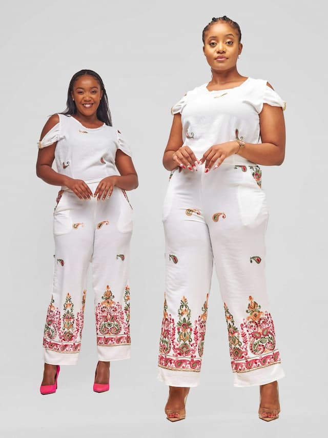 Inroses Butterfly Link- 2 Piece Set - White