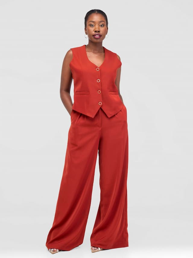 Izulu Sarah Pant - Rust Brown