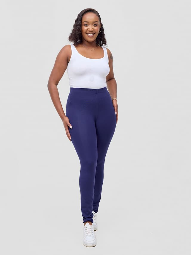 Vivo Basic Leggings - Navy Blue