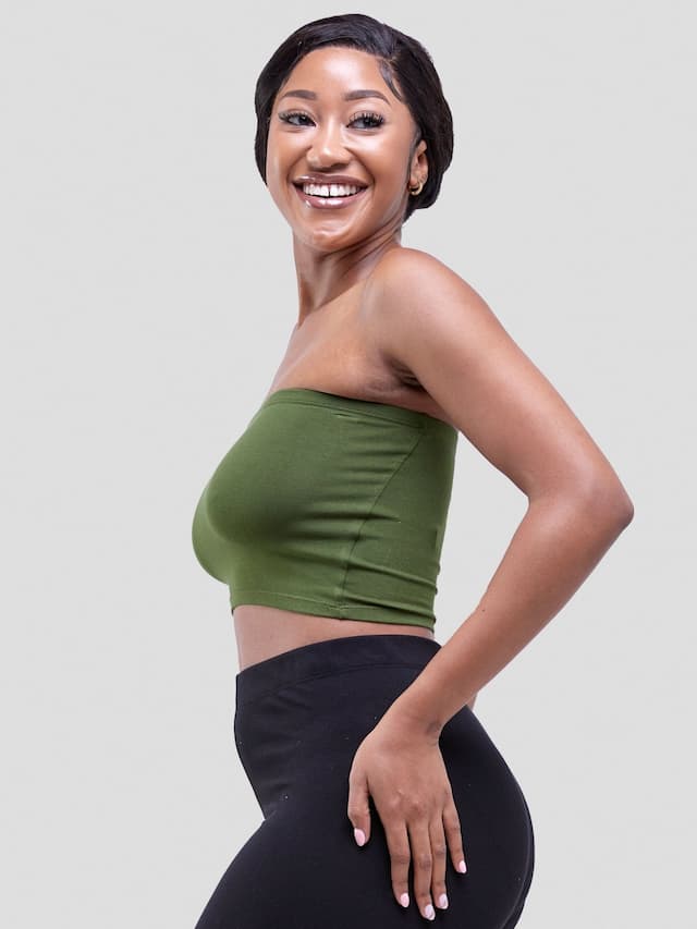 Zoya Basic Jersey Bandeau  - Hunters Green