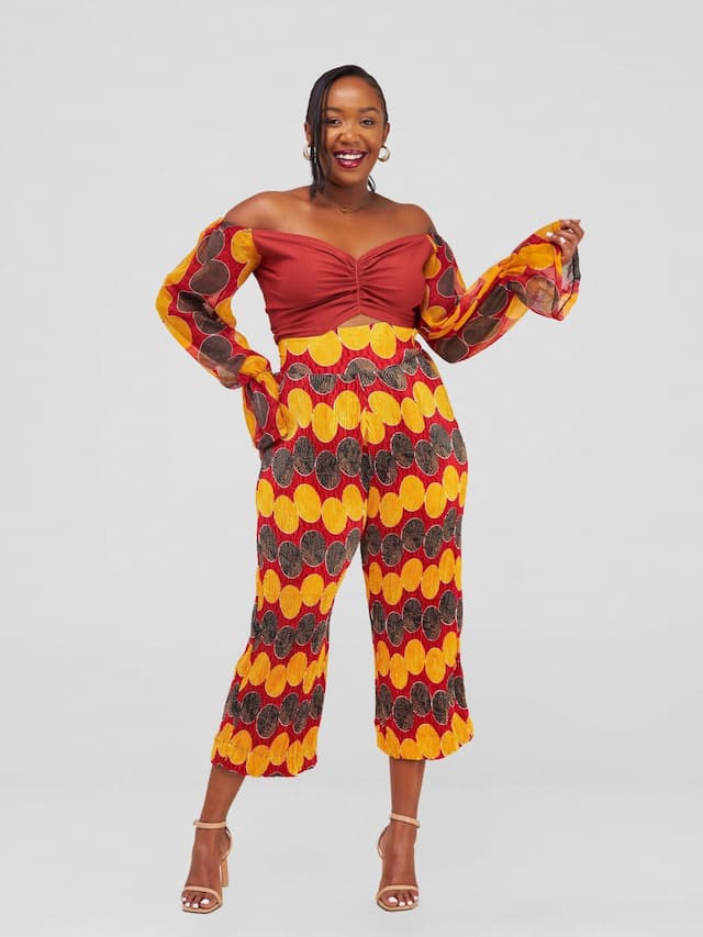 Nefpatra Africa Ankara Jumpsuit - Orange