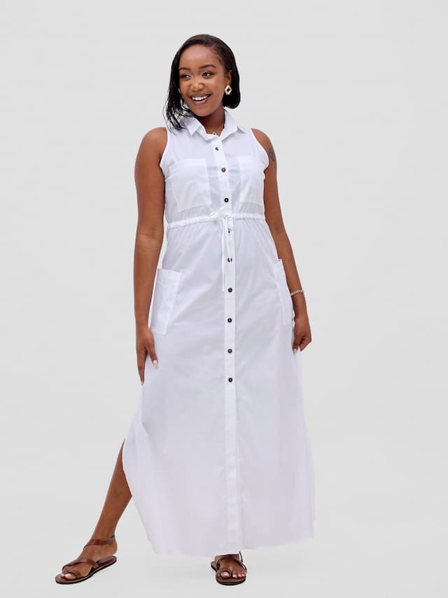 Safari Kamari Maxi Dress - White