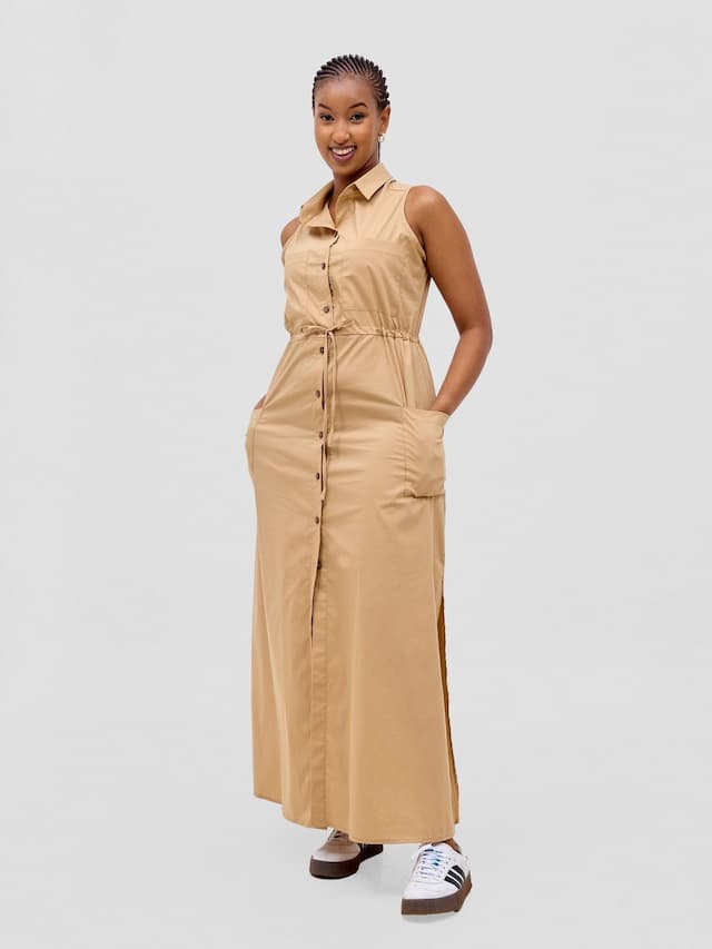 Safari Kamari Maxi Dress - Taupe