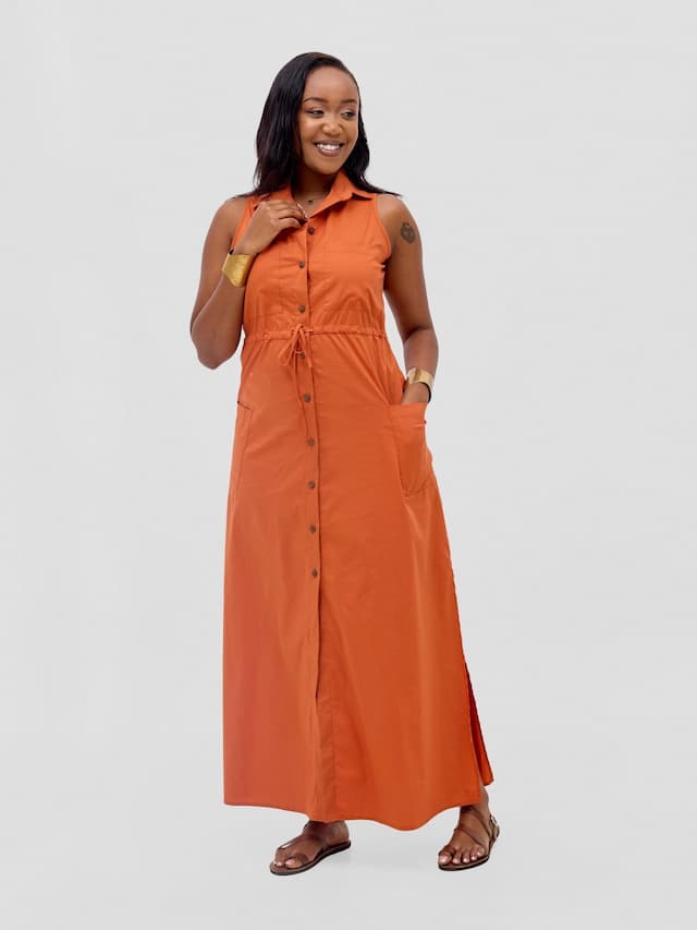 Safari Kamari Maxi Dress - Rust