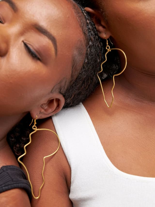 Africa Earring - Gold