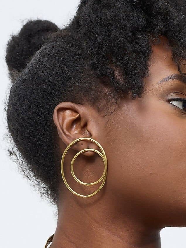 Purely Brass Ahadi Brass Earring - Gold