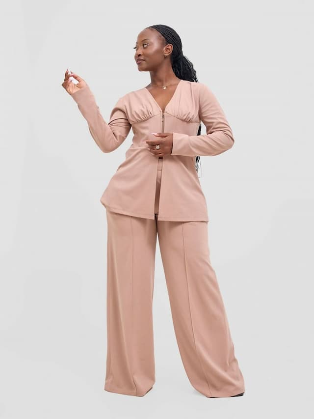 Merli Africa Chazak Pant Set - Nude