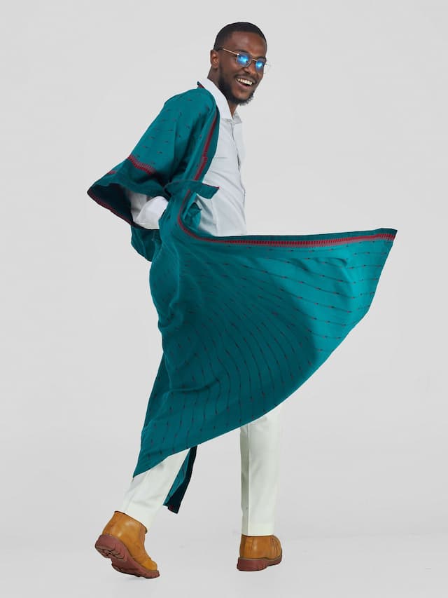 Tribal Kimono – Teal