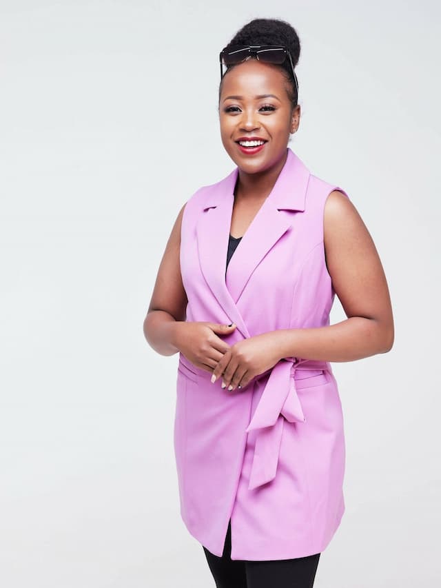The Fashion Frenzy Sleeveless Jacket - Purple