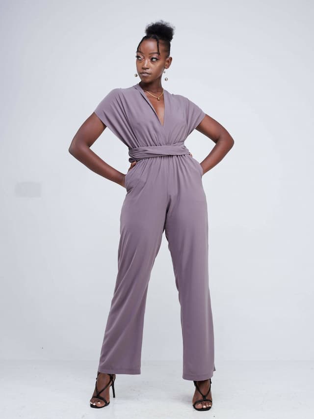 Purple Thread Ibiza Infinity Jumpsuit - Latte