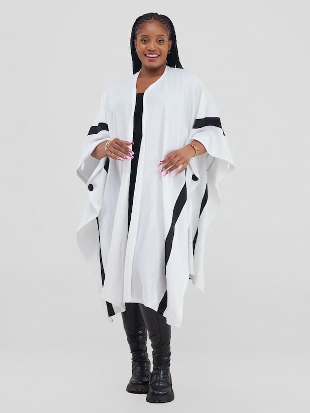 Nika Bonica Penny Poncho - White