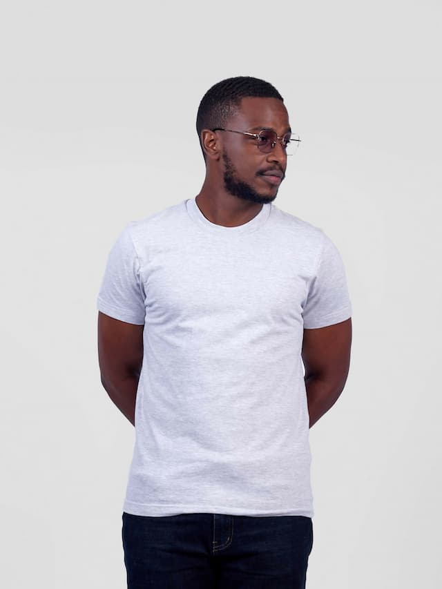 Zuria Fashions Unisex Roundneck T-shirt - Grey