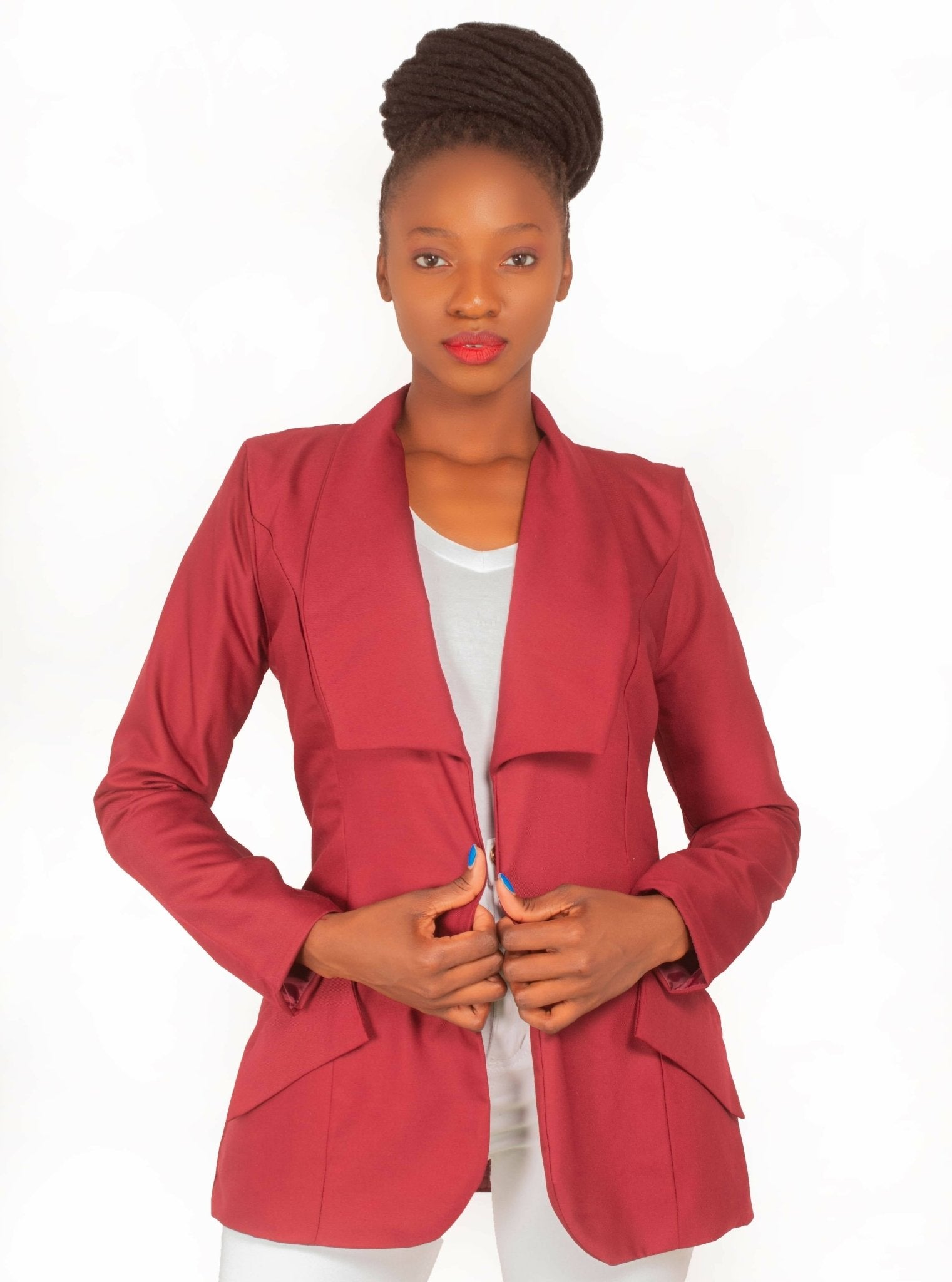 Da'joy Fashions Horus Coat - Maroon