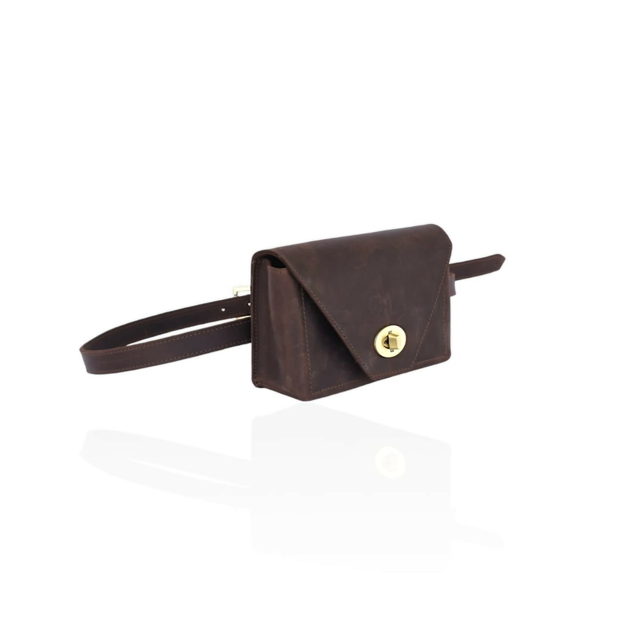 Awino Leather Hip Bag - Tan