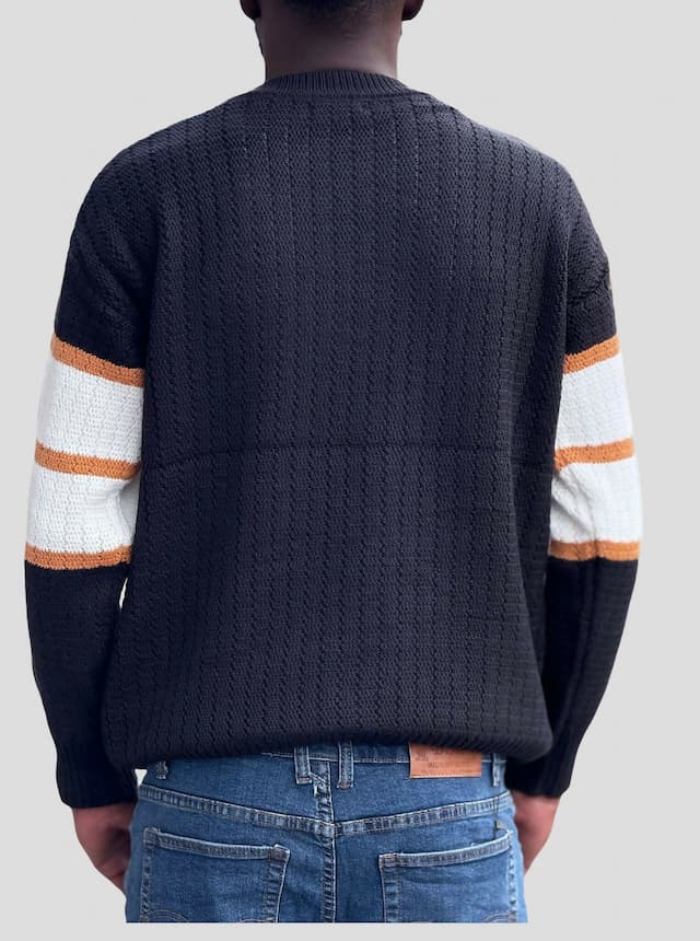 Stylish Brothers Unisex Knitted Sweater - Black