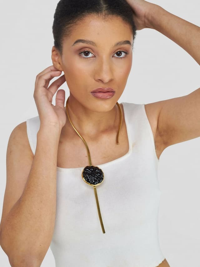 Bakora Statement Necklace - Brown