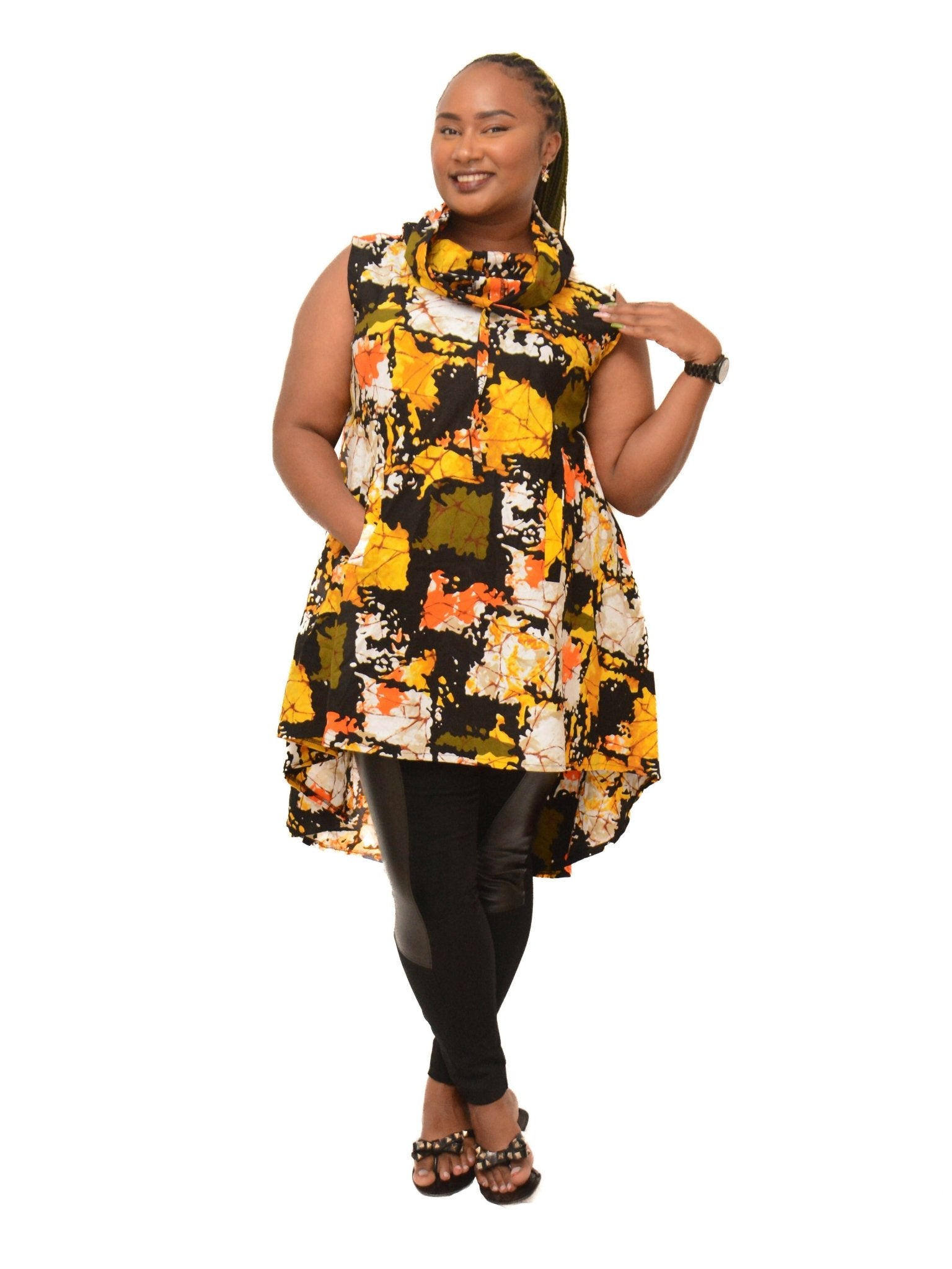 Colt Top - Mustard Print