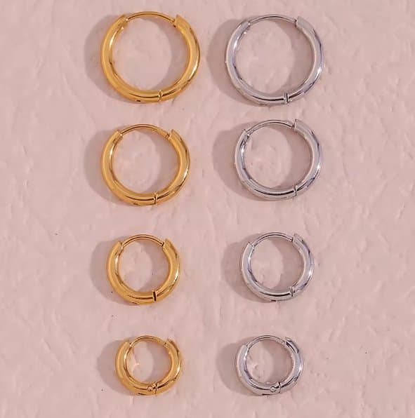 Daily Wear Ora Hoops - Silver