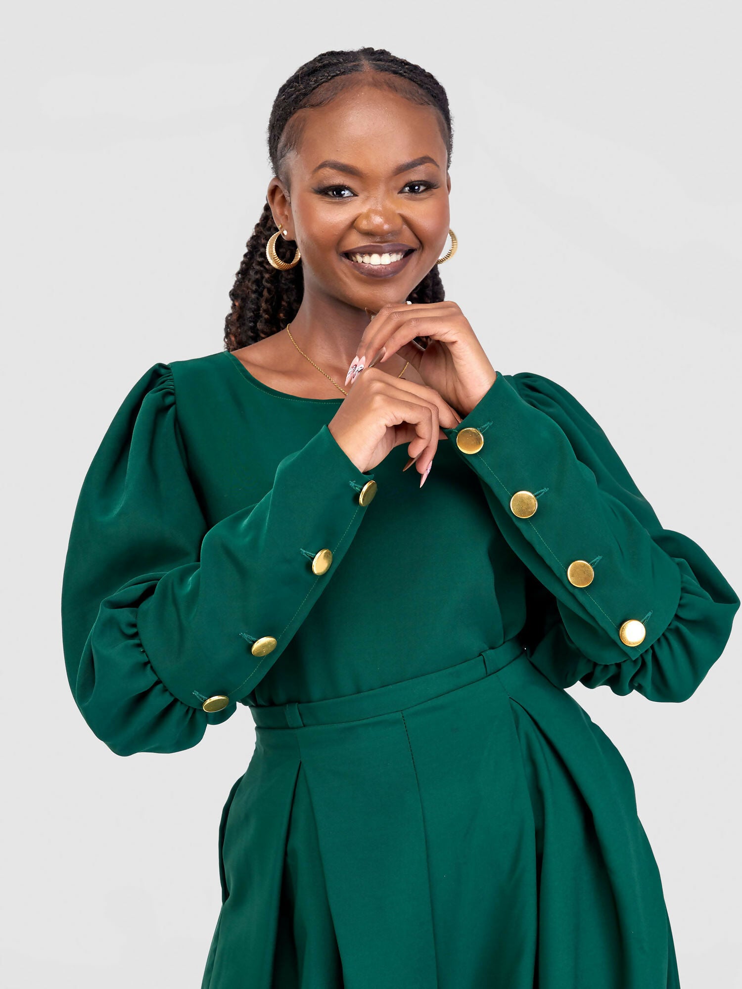 Mwasi Reversible Top - Green