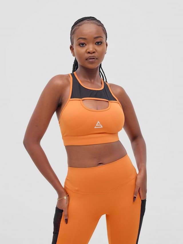 Rotator Active Wear Sports Bra - Orange