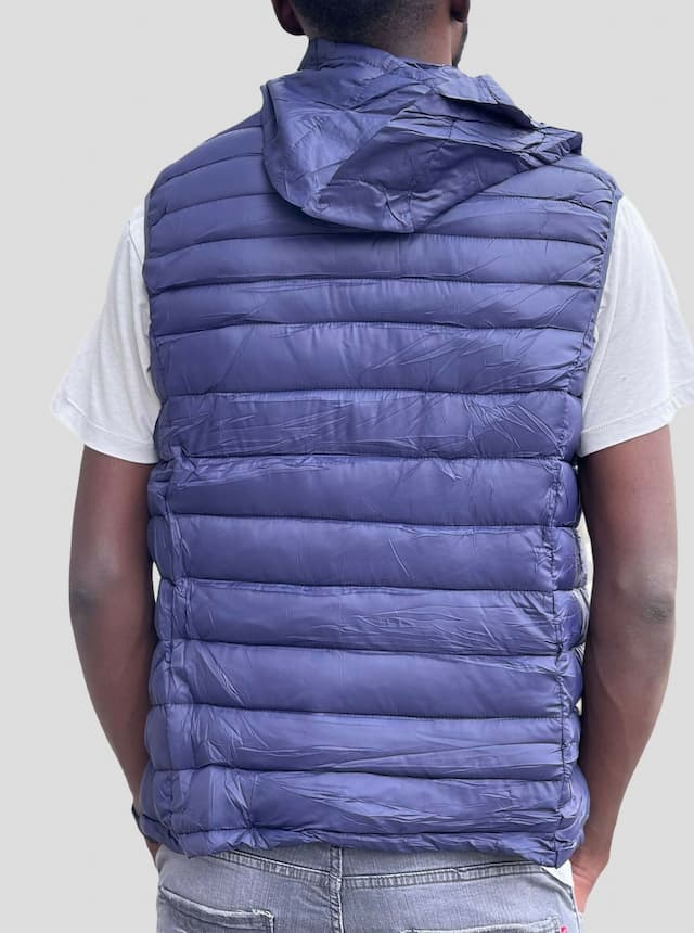 Stylish Brothers Light Puff Half Jacket - Blue