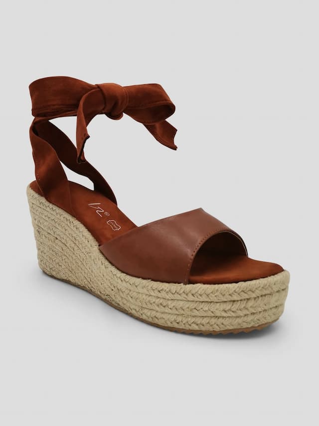 Julz Duke Tan Wedges Sandal -Tan