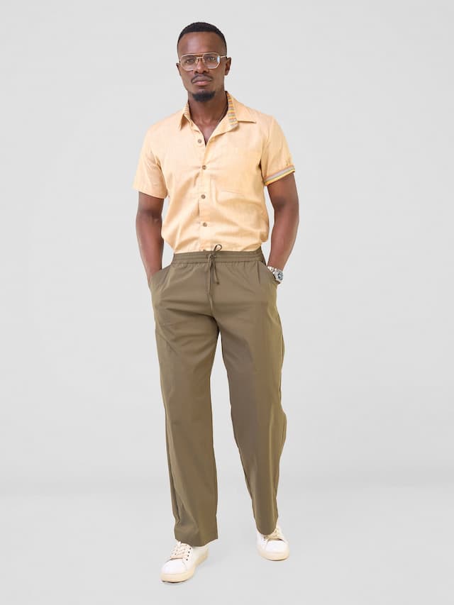 Safari Njano Men's Easy Fit Pants - Hunters Green