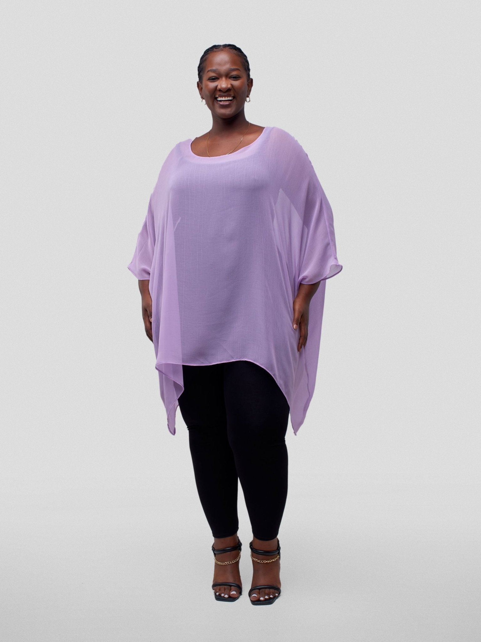Vivo Basic Liv Chiffon Top - Light Purple