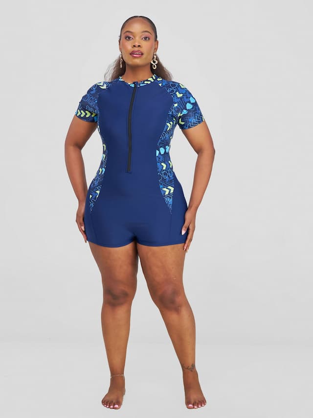 Shells Attic Swimwear Suit Monokini - Blue