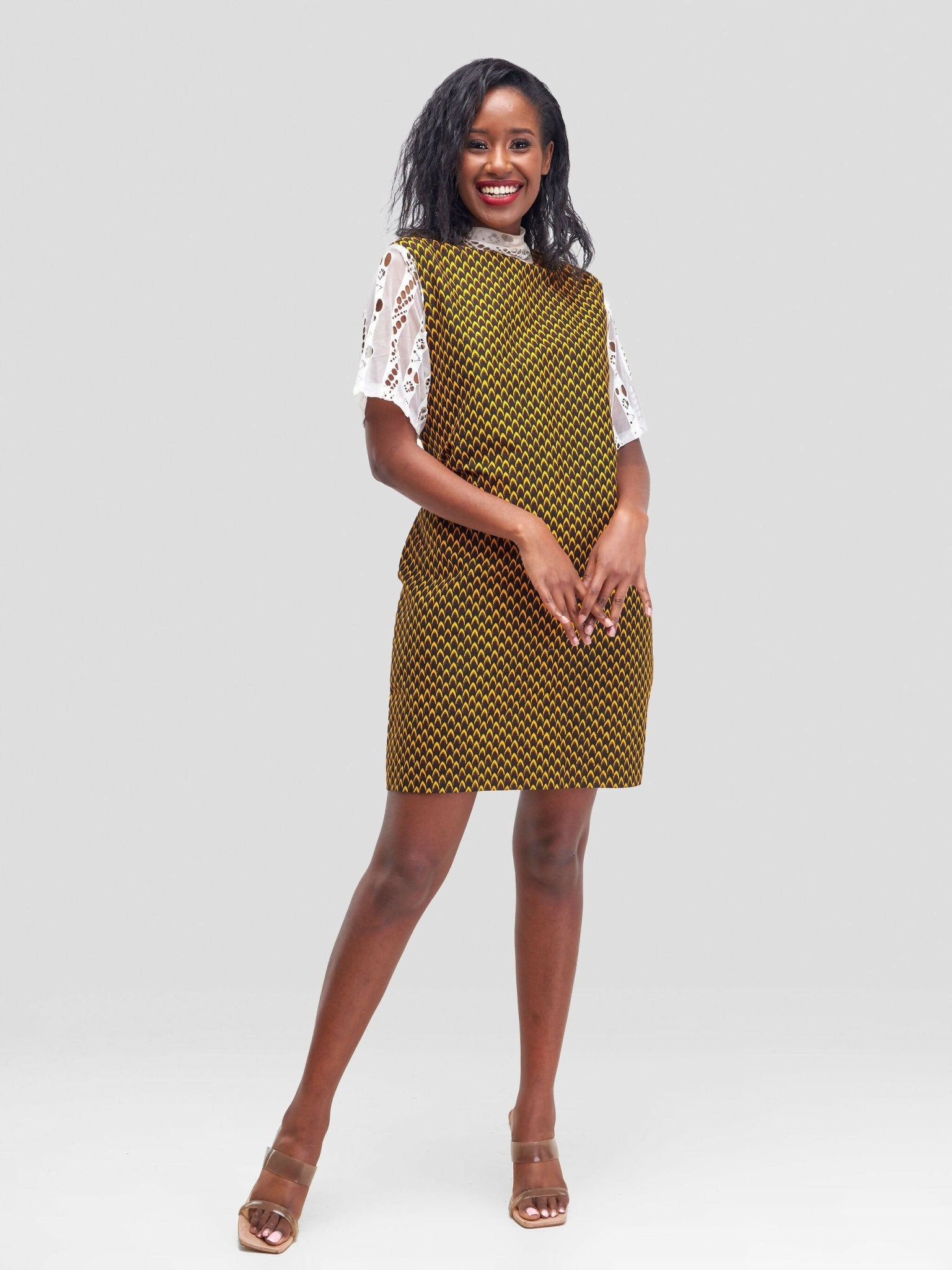 Nefpatra Shift Dress - Yellow