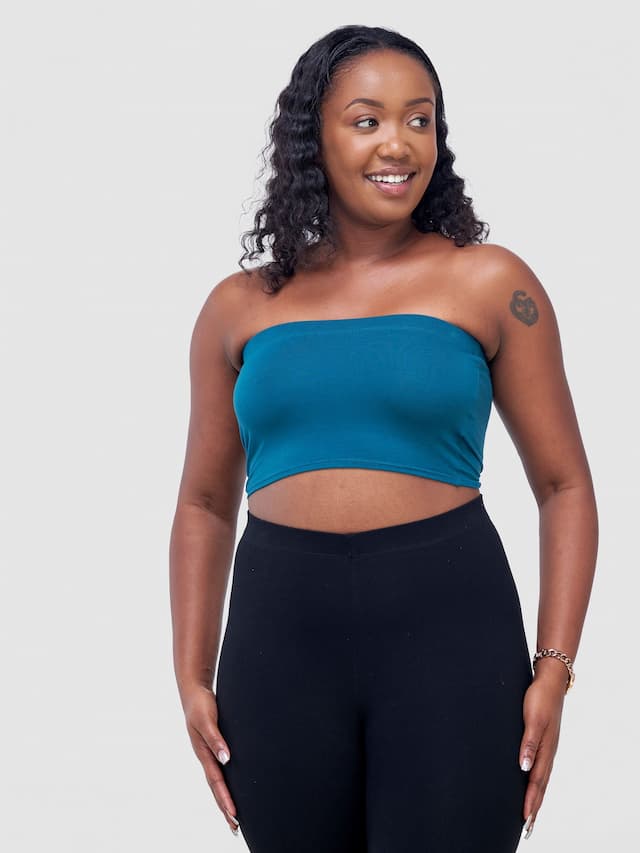 Zoya Basic Jersey Bandeau  -  Teal