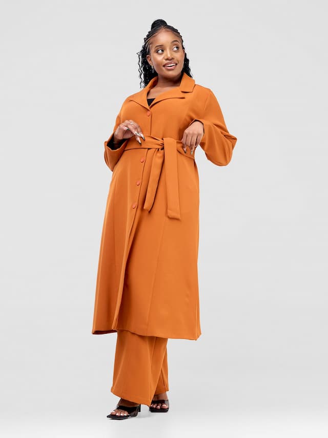 Vivo Saida Dress Coat - Rust