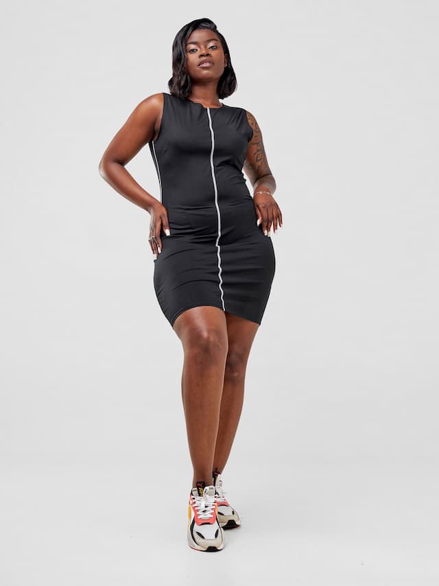 Zoya Taani Mini Dress - Black