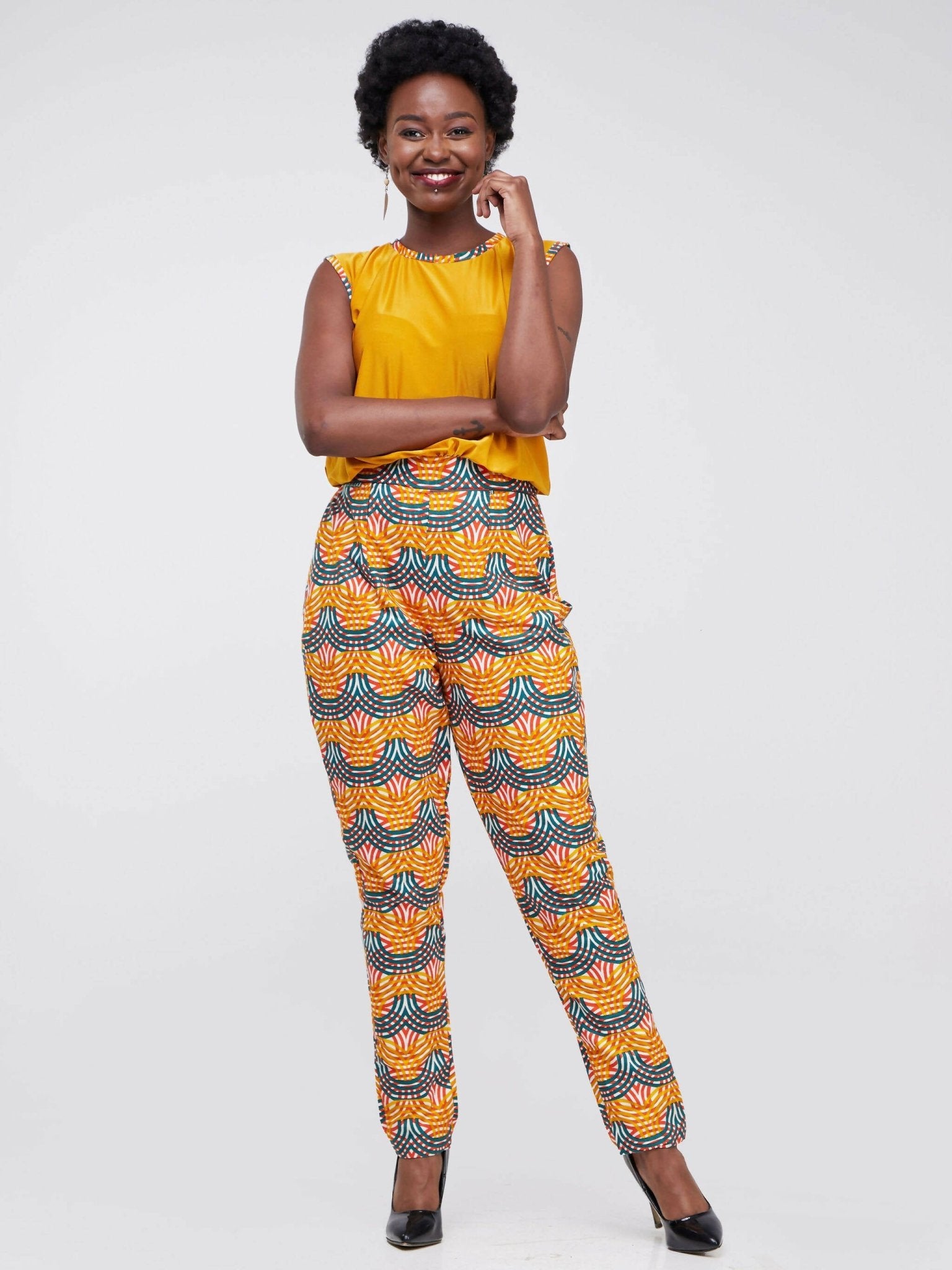 Simbaress Karisi Jumpsuit - Orange / Multicolor