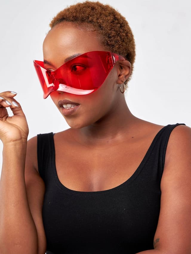 x Mugler Sunnies - Red