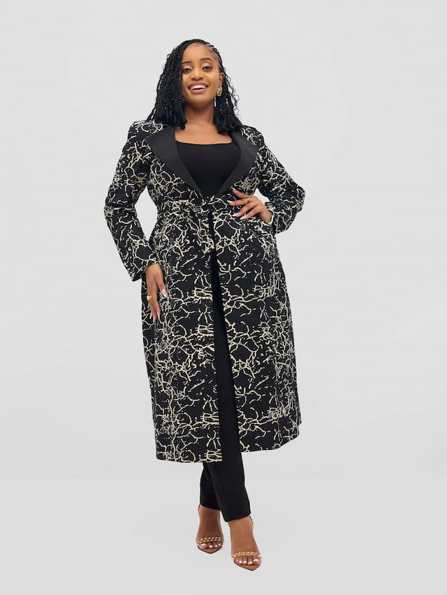 Sbv Ankara Trench Coat - Black