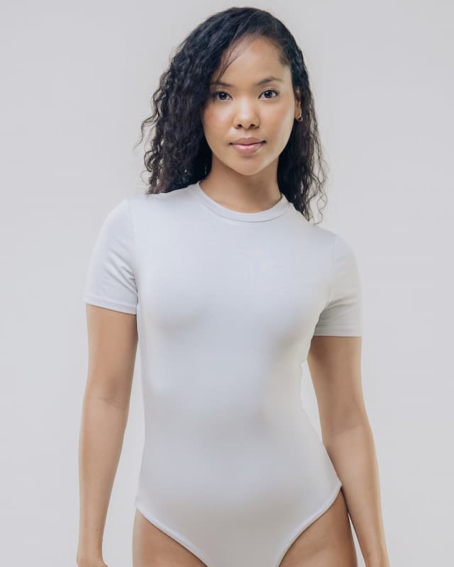 Vivo X This Is Essential  Short Sleeve Bodysuit - Grey