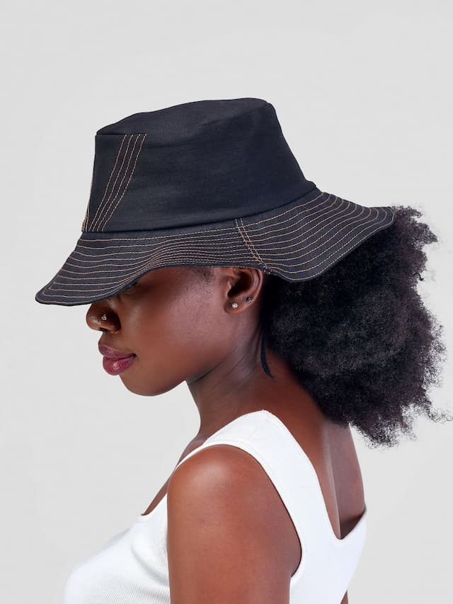 Afristar by Joyleen Backet Hat - Black