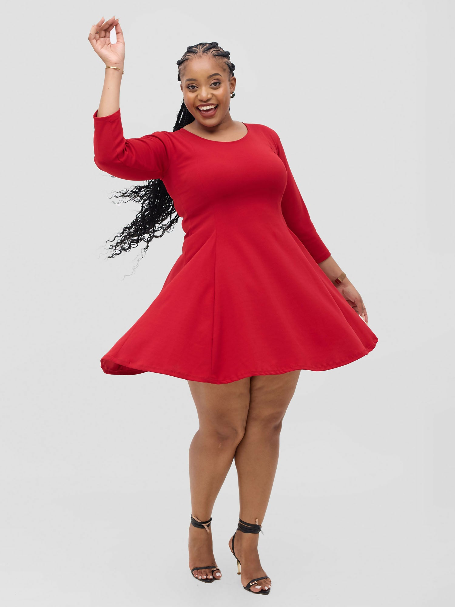 Zipporah Skater Dress - Red